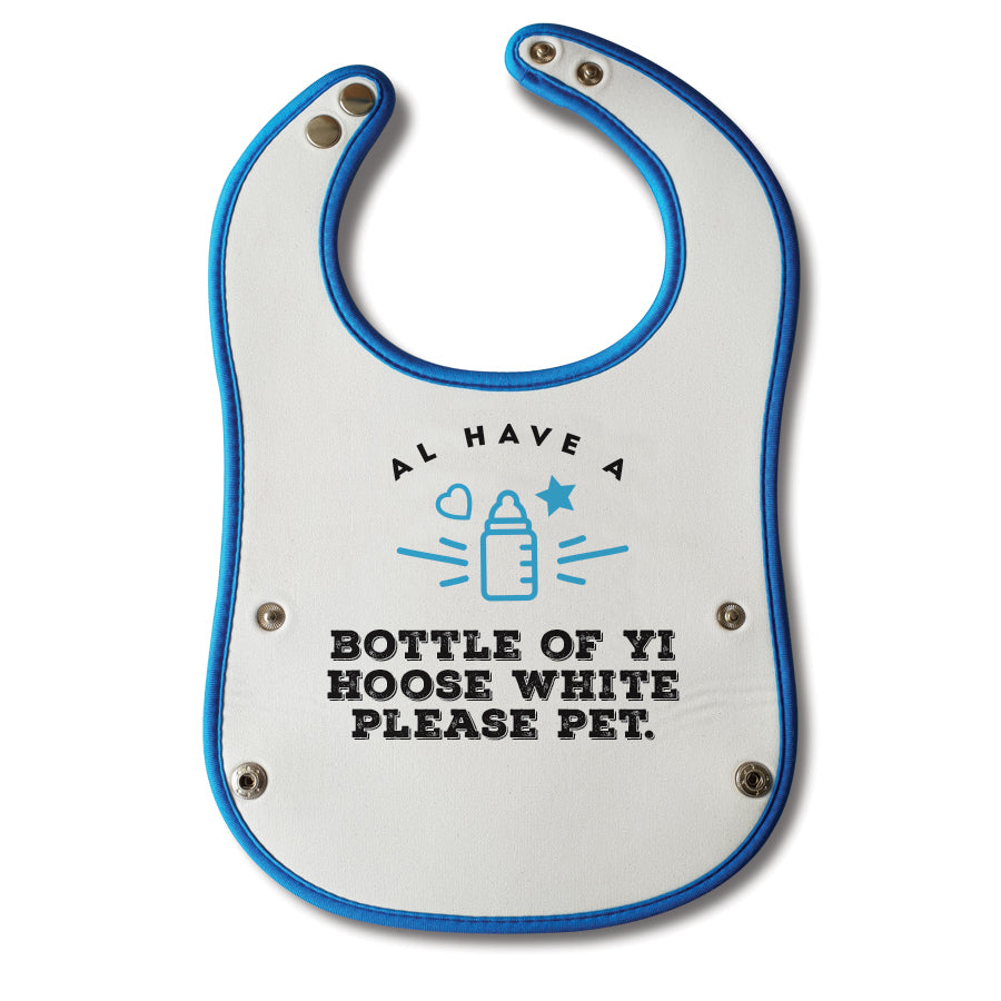 al have a bottle of yi hoose white please pet funny geordie baby bib. Newcastle gifts for a baby boy gift shop