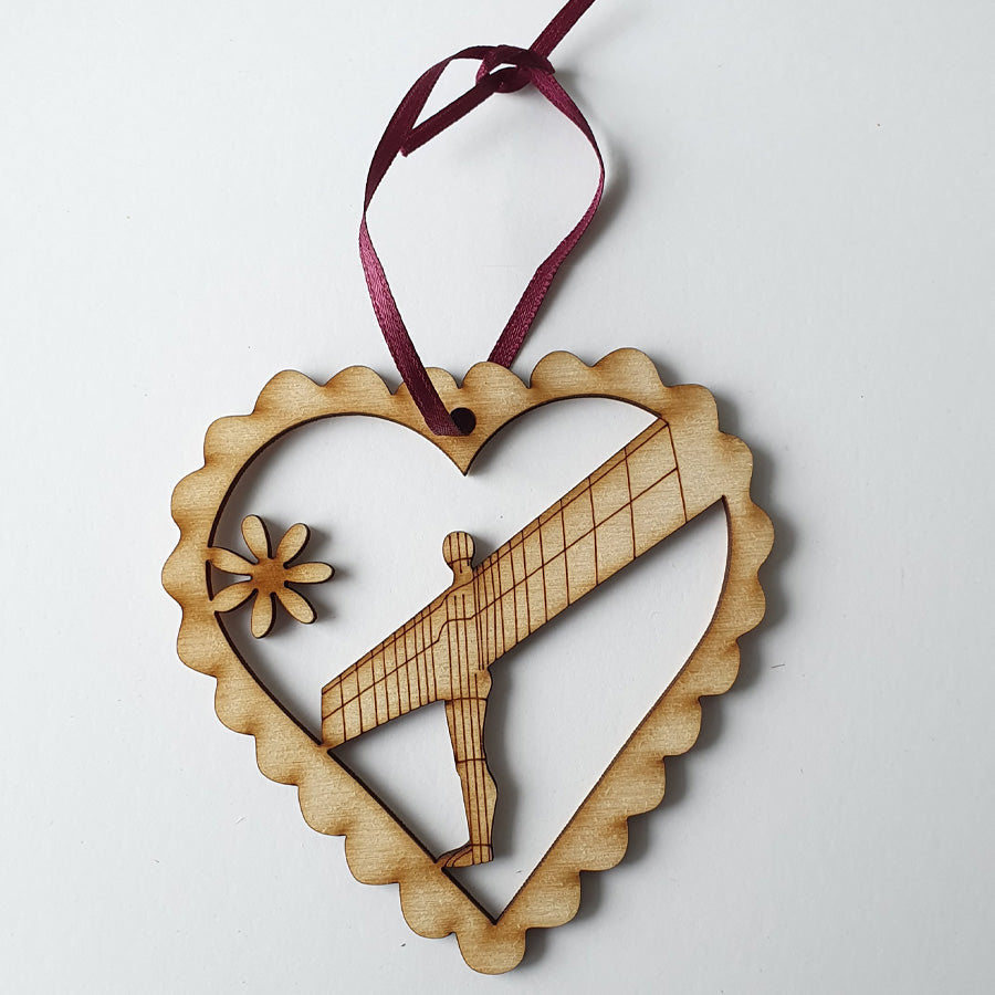 Angel of the North newcastle upon tyne geordie christmas tree decoration baubles
