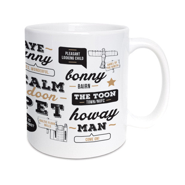 geordie sayings translated. newcastle words and meanings geordie gifts mug
