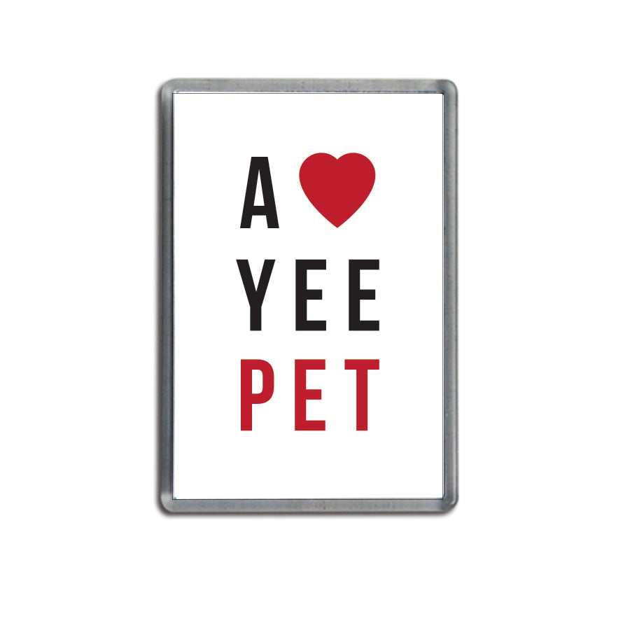 a love yee pet geordie gifts magnet newcastle souvenir