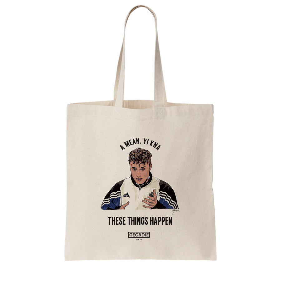 sam fender merchandise geordie gifts tote bag for life bbc interview hungover. Newastle cards and gifts