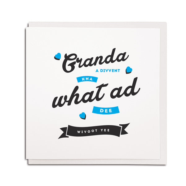 granda geordie grandad birthday card