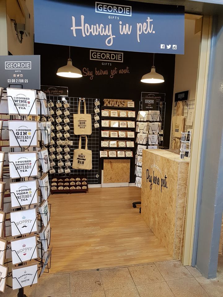 geordie gifts shop grainger market newcastle upon tyne, cards, mugs