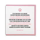 Witty Mother's Day card with a Geordie poem celebrating a dog-loving mam, perfect for a laugh and a cuddle from Newcastle to anywhere. geordie gifts grainger market
