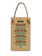 Sentimental Geordie Dad Poem wooden plaque by Geordie Gifts featuring Newcastle dialect, perfect for Father's Day.