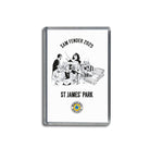 Geordie Gifts fridge magnet featuring Sam Fender and band live at St James’ Park in 2025. Perfect Newcastle souvenir for fans.