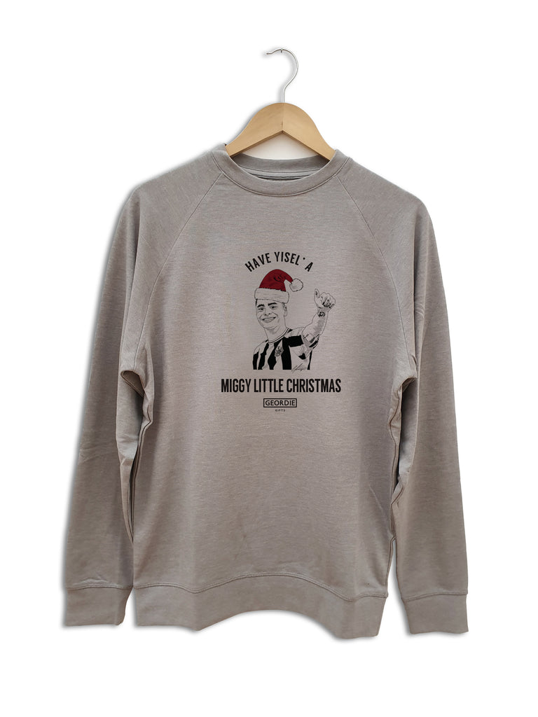 have yisel a miggy little christmas funny nrewcastle united football club christmas jumper designed by geordie gifts