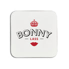 bonny lass geordie gifts phrase printed on a coaster. Unique Newcastle Merchandise
