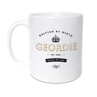 british by birth, geordie by the grace of god newcastle mug gift