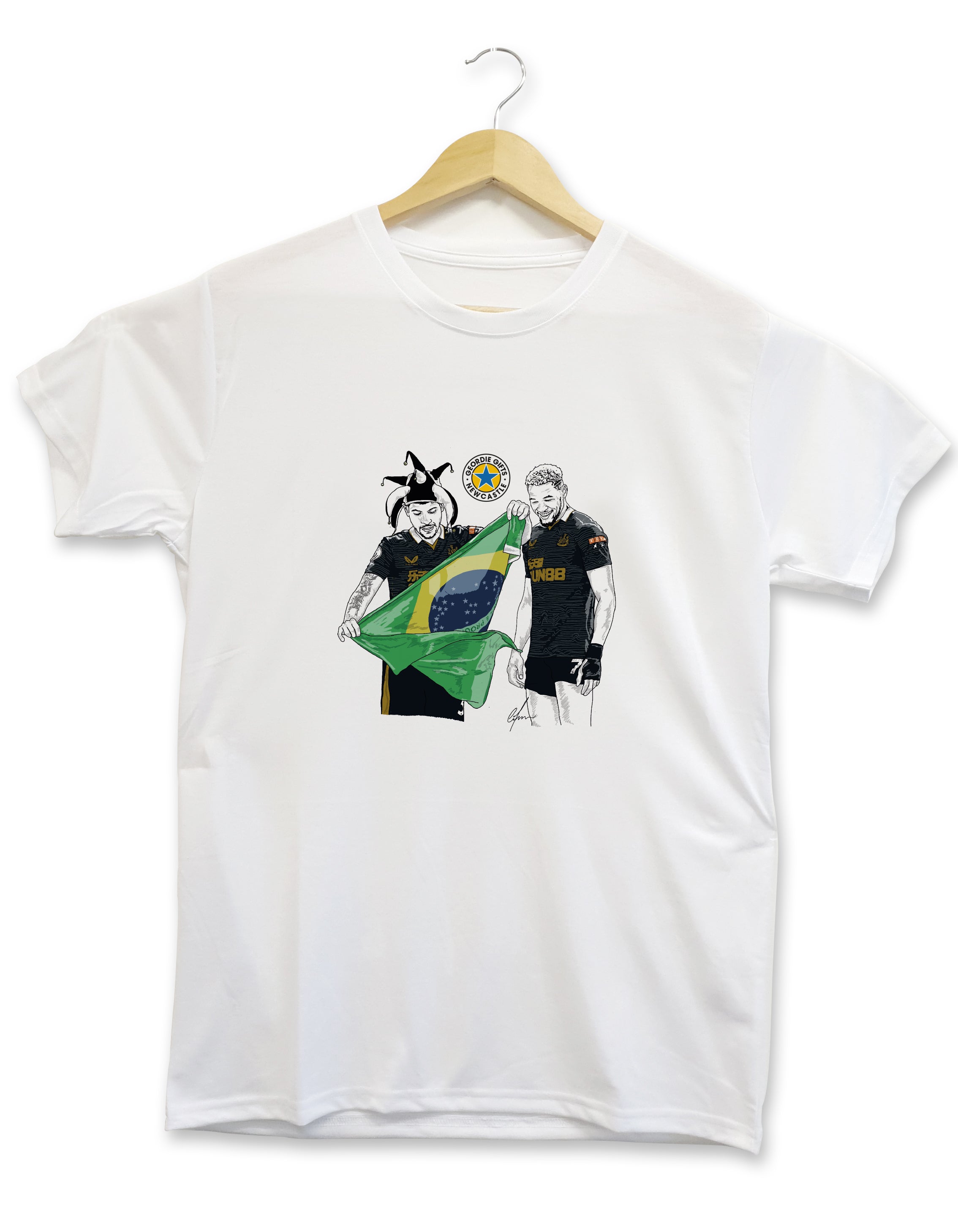 Bruno Guimarães Joelinton | Tshirt | Newcastle Utd Merchandise Geordie Gifts