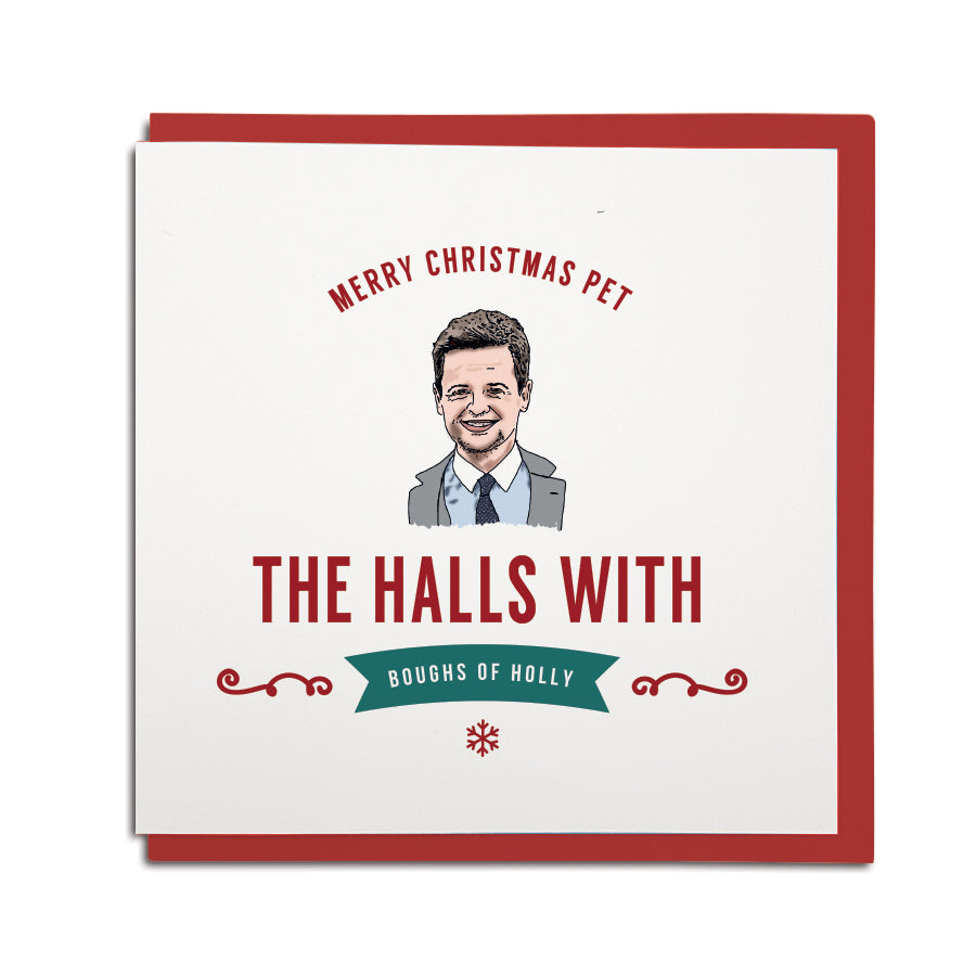 and and dec the halls with boughs of holly funny geordie christmas card grainger market gift shop in newcastle