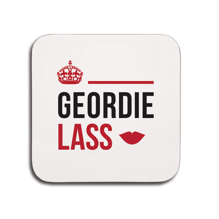 Geordie lass coaster, small gifts for geordies, Present from someone from Newcastle