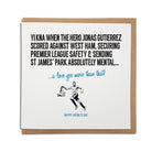 jonas gutierrez west ham goal securing previer league survival for newcastle united in 2015 funny toon army fathers day card