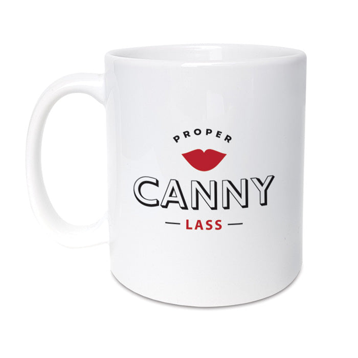 proper canny lass geordie gifts newcastle phrase mug