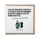 Bruno Guimarães AND JOE LINTON CELEBRATING WITH THE BRAZIL FLAG. That feeling when you're supposed to be the richest team in the championship ei ei ei o up the premier league we go funny newcastle united football chants fathers day card by geordie gifts
