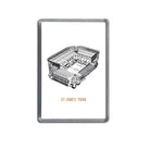 Fridge magnet with st james park illustration newcastle united football club ground stadium souvenir merchandise designed by geordie gifts. 