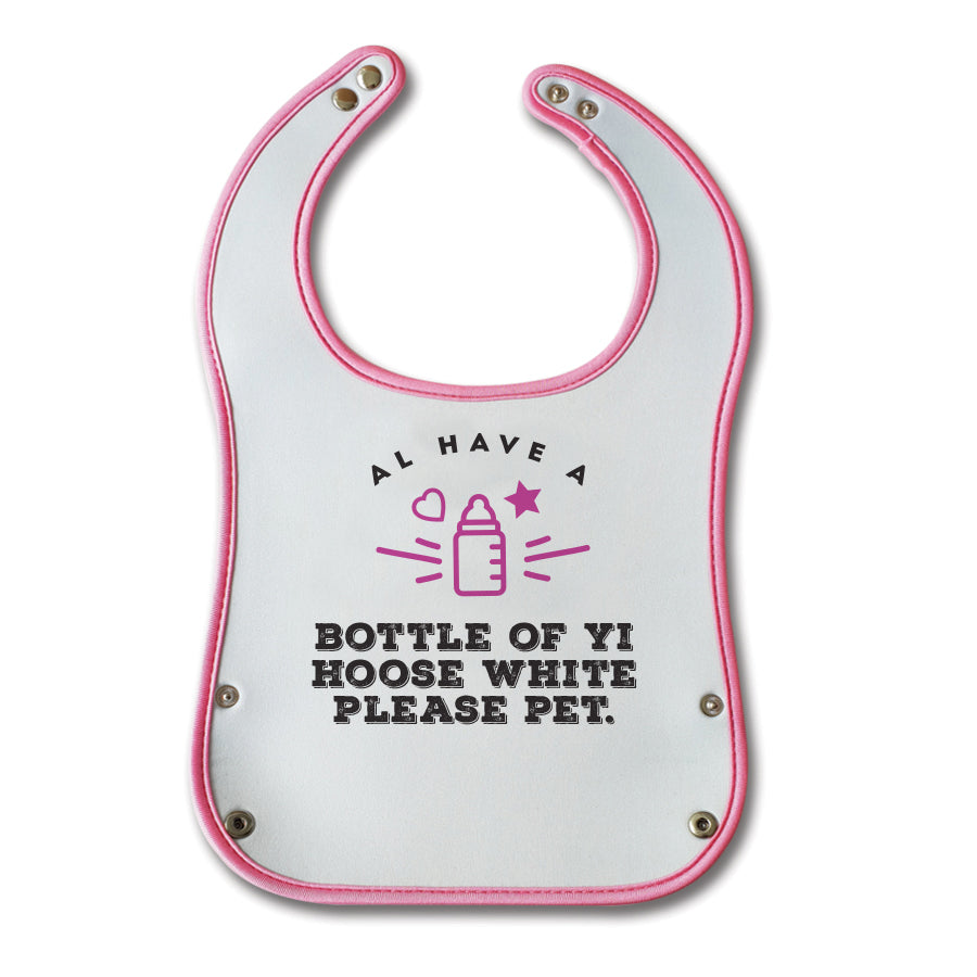 al have a bottle of yi hoose white please pet funny geordie pink baby bib. Newcastle gifts for a baby boy gift shop