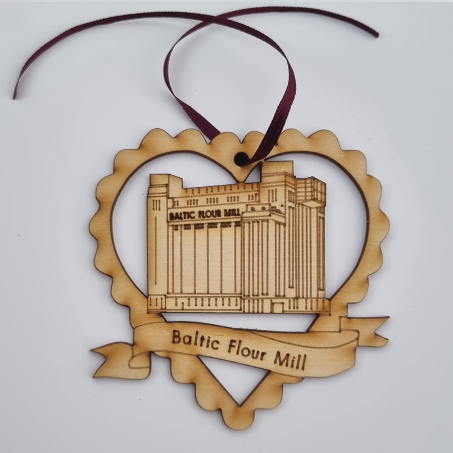 geordie christmas decoration and bauble baltic flour mill landmark geordie gifts grainger market