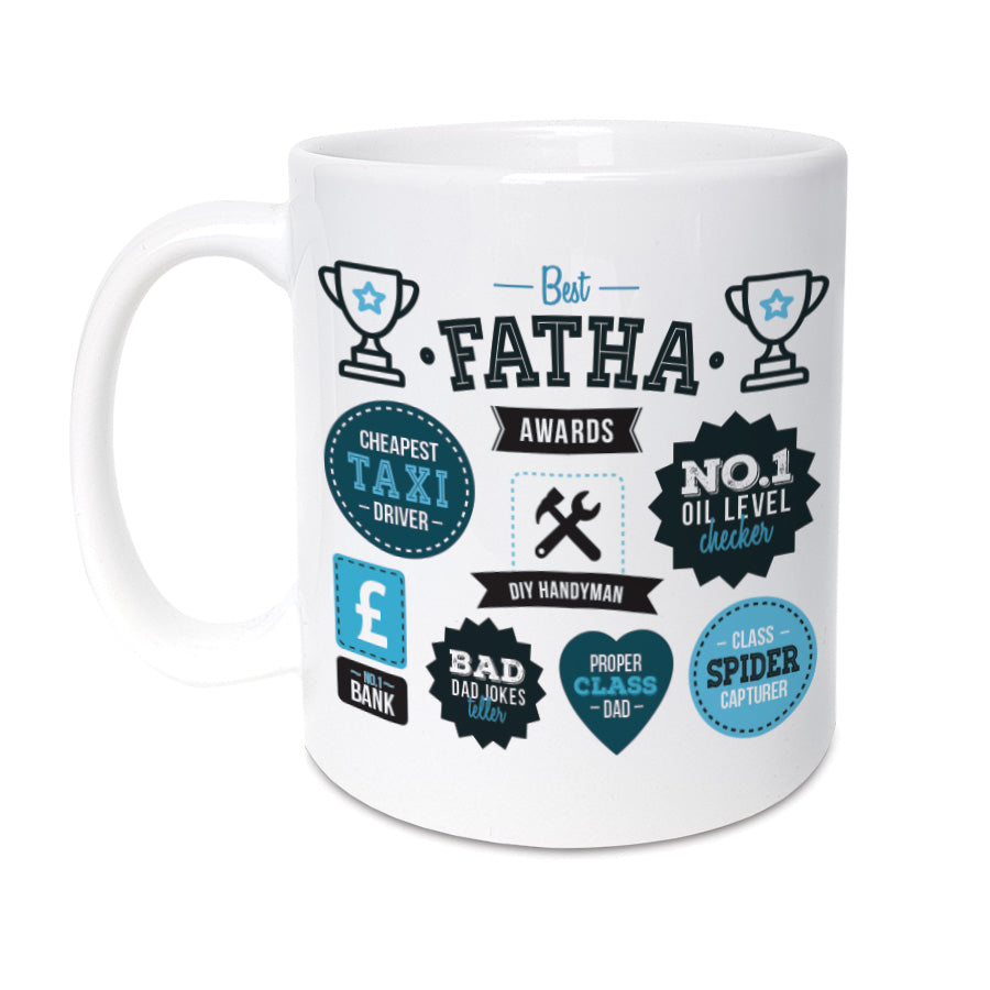best fatha (dad) awards geordie gifts fathers day mug