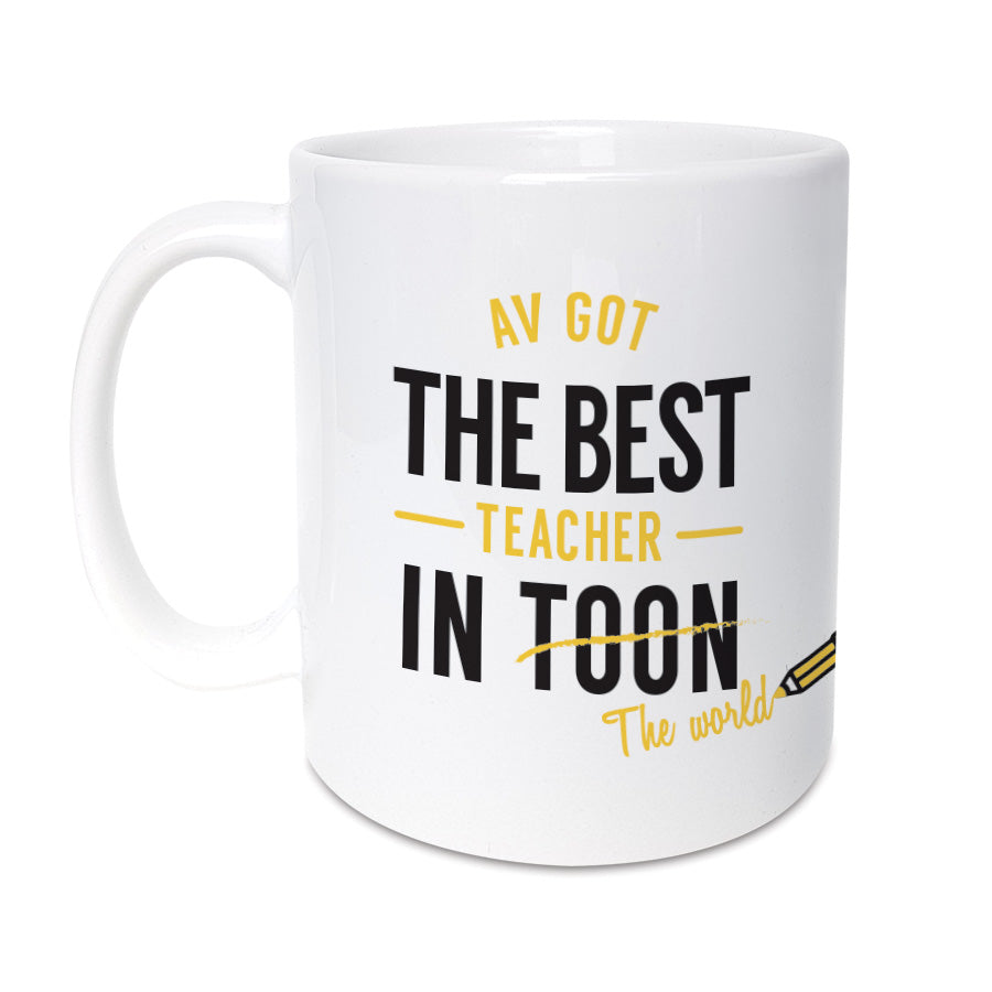 best teacher in toon (the world) geordie mug newcastle school gifts