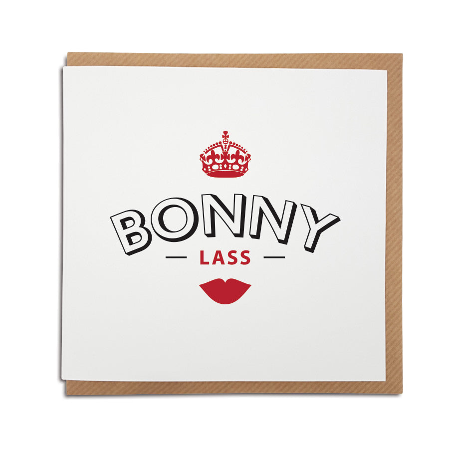 bonny lass geordie gifts newcastle card