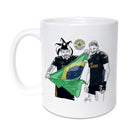 bruno guimaraes & JOELINTON CELEBRATING AGAINST NORWICH MAGIC HAT BRAZILIAN FLAG NEWCASTLE UNITED FOOTBALL CLUB MERCHANDISE DESIGNED BY GEORDIE GIFTS