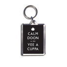 calm doon al mek yee a cuppa geordie gifts keyring newcastle souvenir