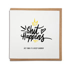 funny geordie cards. Shit happens card