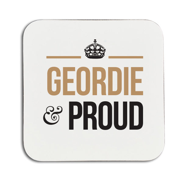 Geordie and proud newcastle phrase souvenir coaster