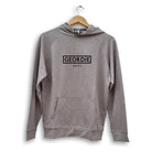 OFFICIAL GEORDIE GIFTS BRAND LOGO HOODIE NEWCASTLE MERCH AND MERCHANDISE MADE IN THE CITY CENTRE, GRAINGER MARKET CARD SHOP