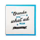Granda a divvent kna what ad dee wivoot yee geordie fathers day card for grandad