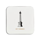 grey's monument illustration coaster placemat. Newcastle souvenir gifts. North east landmark