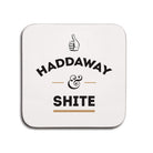 haddaway and shite geordie phrase small coaster gift