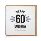 happy 60th geordie birthday card, age is just a number man. Newcastle cards shop merch