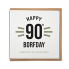 90th geordie birthday card. Reads: yi might feel it but yi divvent look it. Newcastle slang gifts. Newcastle cards shop