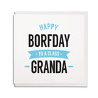 happy borfday (birthday) to a class Granda. Funny geordie cards using newcastle and northeast accent