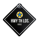 howay the lads newcastle united nufc football fan funny car window sign hanger made by geordie gifts in the grainger market shop
