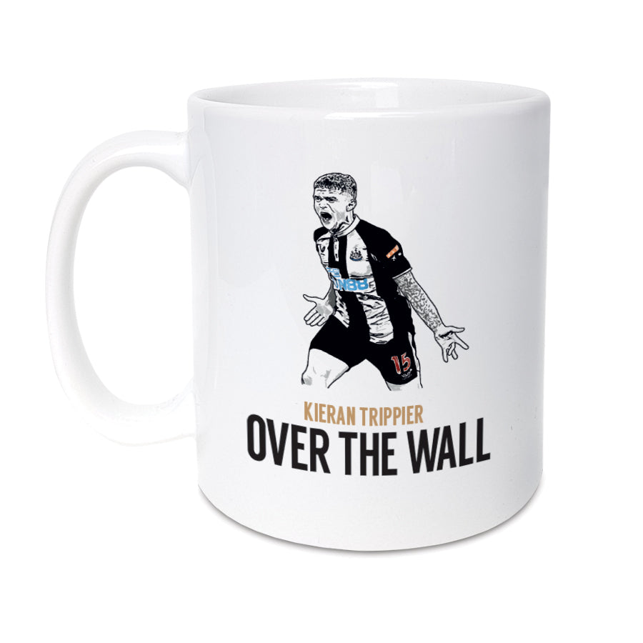 kieran trippier over the wall free kick goal newcastle united versus Everton football club. Geordie Gifts mug, nufc magpies merchandise presents for toon army fans