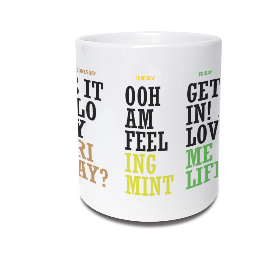 monday to friday working struggle funny geordie gifts mug northeast and newcastle phrases