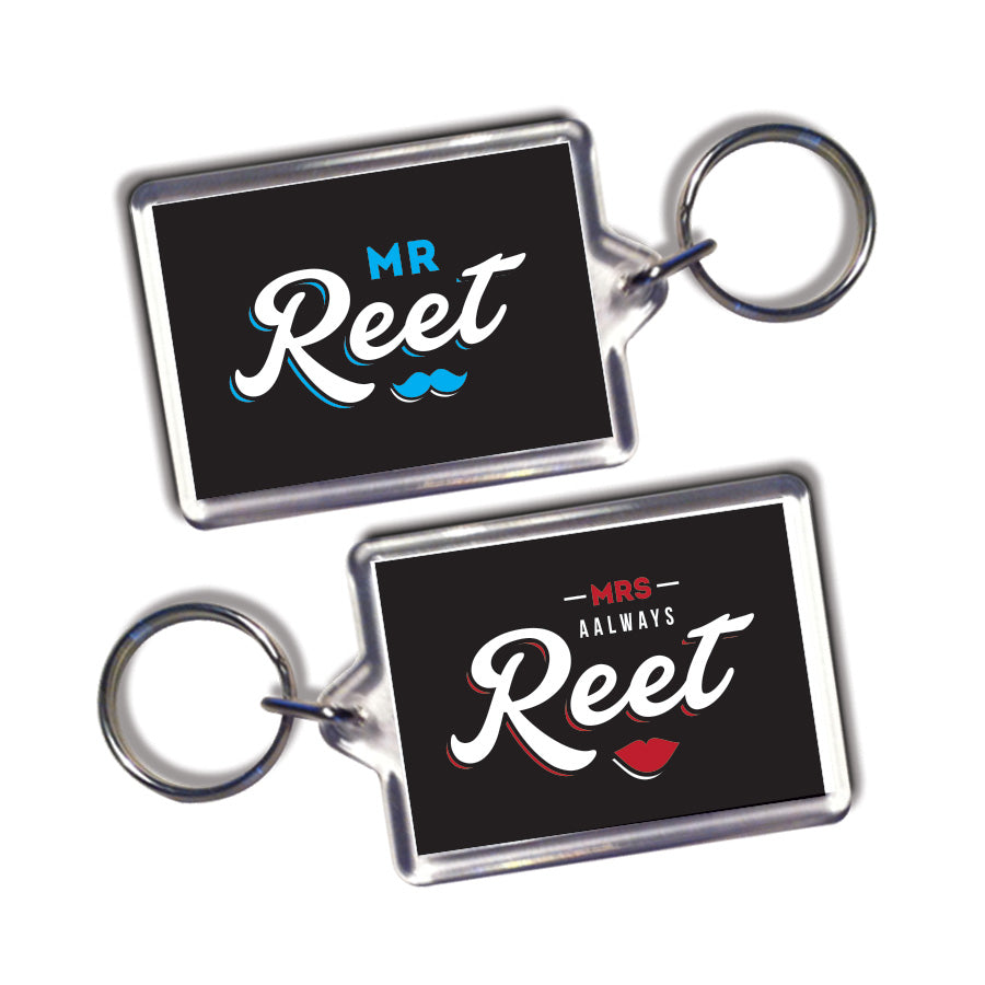 his and hers matching geordie keyrings newcastle souvenirs