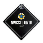 NWCSTL UNTD 1892 newcastle united nufc football fan funny car window sign hanger made by geordie gifts in the grainger market shop/ Newcastle Merchandise