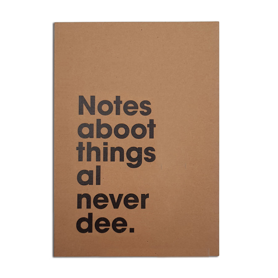 notes aboot things al never dee funny geordie notebooks newcastle gift shop grainger market