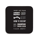 popular geordie sayings and newcastle phrases. Northeast words. Whey aye man, canny. small coaster