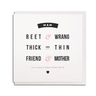 Mam geordie birthday card. best friend and mother