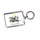 shit happens get owa it and keep gannin' geordie gifts keyring