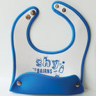 food catcher geordie baby bibs blue shy bairns get nowt funny geordie dialect baby clothes