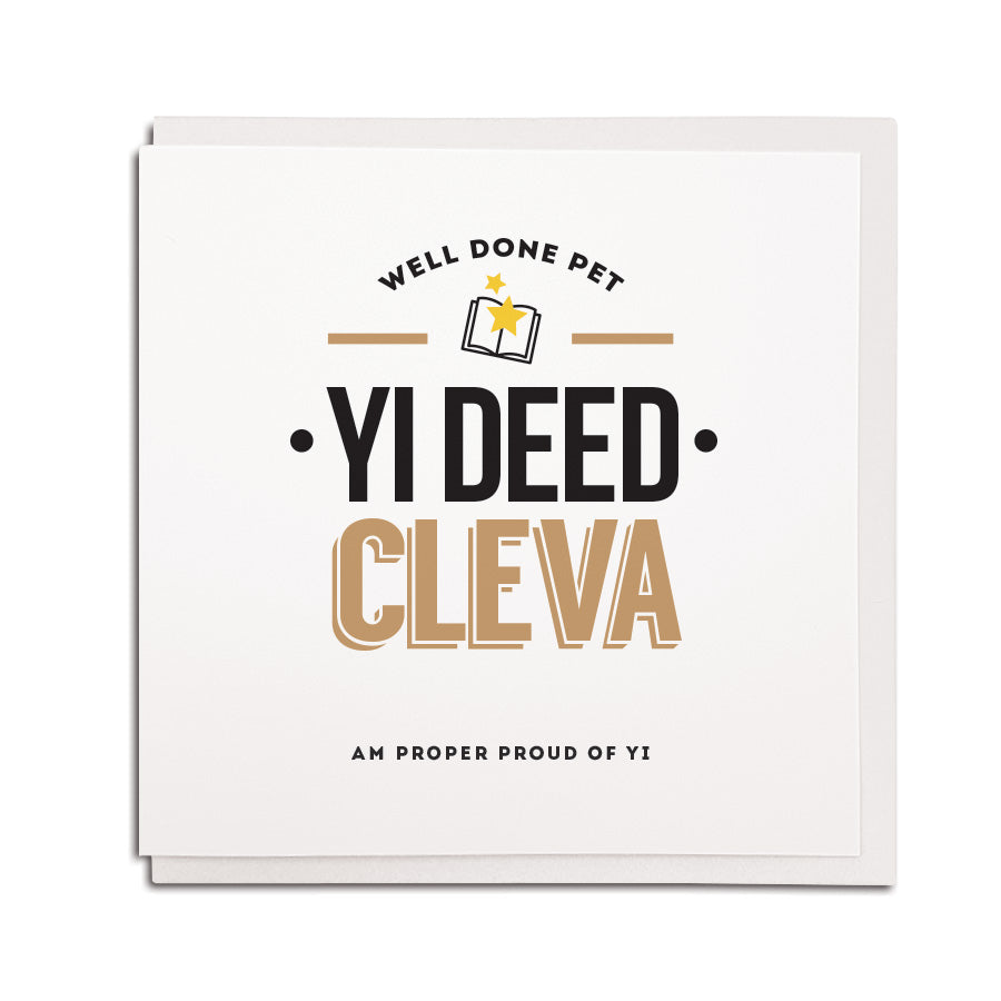 well done pet yi deed cleva am deed proud of yi. Geordie well done cards newcastle gift shop grainger market